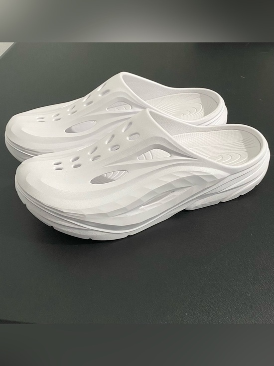 New Hoka Ora Recovery Slip On Mules Slides White Men’s 14 NWOT main image 11